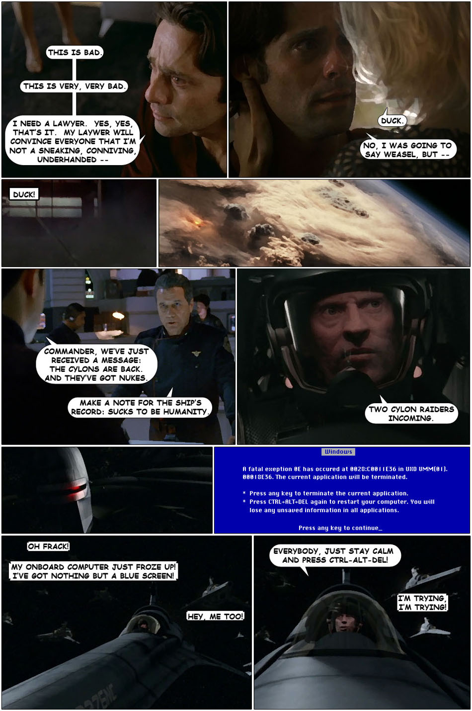 Five-Minute Battlestar Galactica: The Miniseries Comic