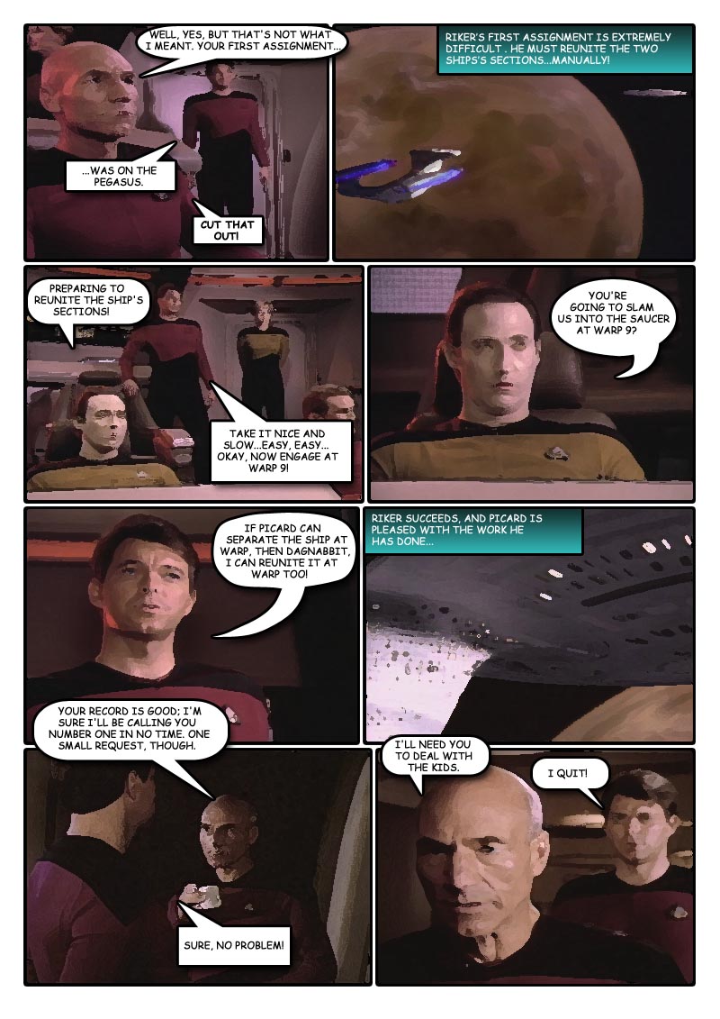 Five-Minute Encounter at Farpoint Comic