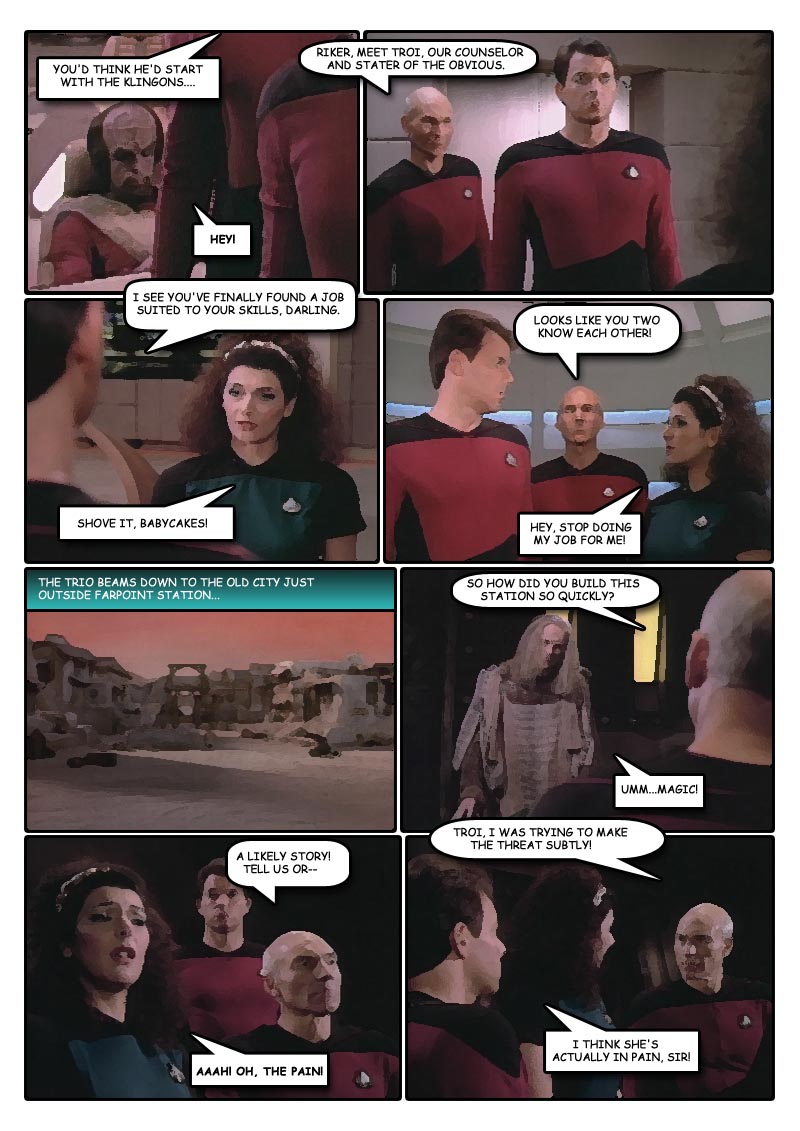 Five-Minute Encounter at Farpoint Comic