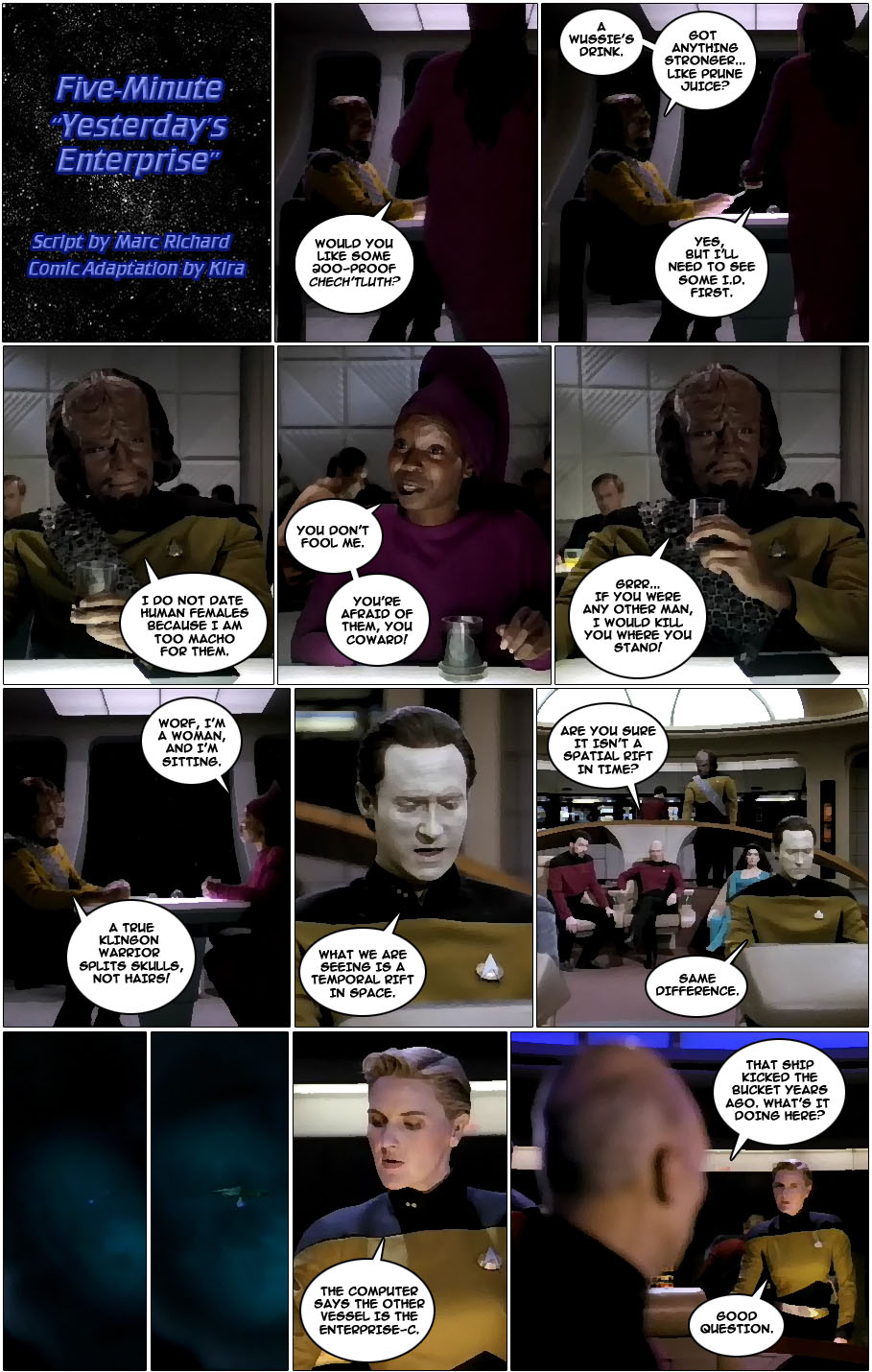Five-Minute Yesterday's Enterprise Comic